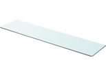 Vidaxl Ripiani 2 Pz. Vetro Trasparente 90X20 Cm