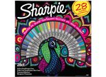 Sharpie 2058158 1X28 Sharpie Permanentmarker Sonderedition Peacock