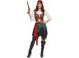 Wicked Pirata Signore Costume Bucaniere Più Dimensioni Colorate - M/L