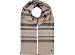 Fraas Sciarpa Acrylic Stole - The Fraas Plaid Beige