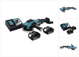 Makita Dpo 600 Rt Levigatrice Eccentrica A Batteria 18 V 150 Mm Xpt Brushless + 2 Batterie 5,0 Ah + Caricabatterie