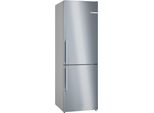 Bosch Serie 4 Combinazione Frigorifero-Congelatore A Libera Installazione Con Scomparto Congelatore Inferiore, 186 X 60 Cm, Acciaio Inox (Con Antimpronta) KGN36VICT