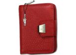 Portafoglio Da Donna In Pelle Jennifer Jones Rosso 12,5X3,5X9Cm D2OPJ708R