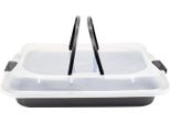 Michelino Casseruola 37 X 25,5 X 5 Cm Teglia Con Coperchio Di Trasporto 10603