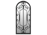 Vidaxl Specchio Da Giardino Nero 100X45 Cm In Ferro
