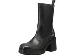 Vagabond Brooke Donna Pelle Tacco A Blocco Chelsea Boots Nero - 8 Regno Unito - 41 Eu - 11 Us / Nero