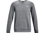 Under Armour Essential Fleece Felpa Herren 012 - Grigio Pece Medio/Bianco Xs