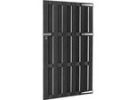 Cancello Da Giardino Wpc 100X180 Cm Grigio