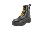 Replay Amity Donna Stivali In Pelle Con Stampa Coccodrillo Nero - 6 Regno Unito - 39 Eu - 7 Us / Nero