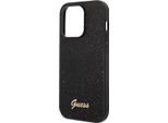 Guess Guhcp14Lhggshk Custodia Rigida Iphone 14 Pro 6,1 Czarny/Nero Glitter Script