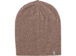Fraas Beanie Berretto Pure Cashmere Knit Hat Taupe Marrone