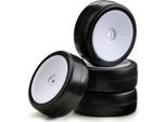 Set Di Ruote Onroad "Disc / Slick"" Bianco 1:10 (4 Pz.)"