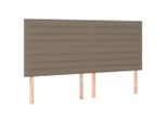 Vidaxl Testiere 4 Pezzi Tessuto Taupe 100X5X78/88 Cm
