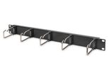 Digitus DN-97667 Pannello Patch Digitus 19", 1U, 5 Staffe Di Gestione Dei Cavi, Nero"