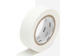 Nastro Adesivo Decorativo, Monocolore - Bianco Opaco - 1,5 Cm X 7 M