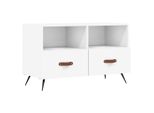 Syfax™ Mobile Porta Tv Bianco 80X36X50 Cm In Legno Multistrato