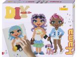 Hama Iron On Beads 3159 Hama Iron On Beads Midi "Fashion Girls"", Confezione Regalo"