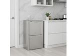 Don Hierro - Cubek - Cestino Per Rifiuti / Cestino Per Rifiuti Sistema Di Separazione Dei Rifiuti 80L - 4X20L. Realizzato In Acciaio Inox