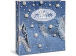 Lebez 80460 Album Fotografico E Portalistino Blu, Bianco 100 Fogli 130 X 190