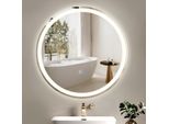 Zmh Specchio Da Bagno Specchio Da Bagno Con Illuminazione Led Specchio Da Bagno Rotondo Specchio Da Parete Bagno 60 Cm Specchio Luminoso Dimmerabile 3000K-6500K