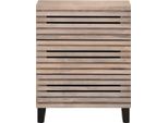 Vidaxl Credenza Bianca 60X34X75 Cm In Legno Massiccio Di Mango
