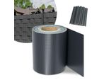 Strisce Per Recinzioni Di Privacy Pellicola Opaca Di Spessore In Pvc Bifacciale A Bassa Riflessione Per La Protezione Solare Pellicola Per Privacy 8 Rotoli á 35M X 19Cm Antracite