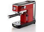 Ariete 1381 Macchina Da Caffè Espresso Metal Con Manometro Rosso