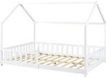Letto Per Bambini 'Hesel' Con Rete A Doghe Anticaduta 120 X 200 Cm Bianco
