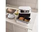 Ninja AF500EUWH Fryer Double 10.4 L Stand-Alone 2470 W Hot Air Fryer Silver, White