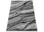 Tappeto Rettangolare 160X220 Cm Luken - Grigio / Nero