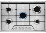 Electrolux KGS7524SX Piano Cottura Acciaio Inox Da Incasso 74 Cm Gas 5 Fornelli