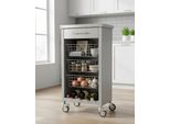 Don Hierro - Carrello Da Cucina Chelsea Su Rotelle - Piano Di Lavoro In Acciaio Inox, 3 Cestini, Cassetto E Portabottiglie