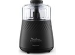 Moulinex DP710810 Tritaverdure Elettrico 0,5 L 800 W Nero, Trasparente