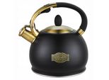 Bollitore Con Fischietto In Acciaio Inox 2,7 L Induzione Camomilla KM-0852