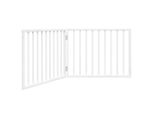 Vidaxl Recinto Pieghevole Per Cani 2 Pannelli Bianco 160 Cm In Legno Di Pioppo