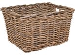 Vivanno Cestino Decorativo In Rattan Cesta, Vimini Naturale - 50X40X30 Cm