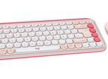 Logitech 920-013120 Tastiera Mouse Incluso Universale Bluetooth Qwerty Spagnolo Rosa, Bianco