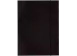 Cartella In Cartone A4 Con Elastico Nero 300G D.Rect