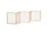Vidaxl Cancelletto Per Cani A 6 Pezzi Con Porta Pieghevole 300 Cm In Legno Di Pioppo