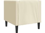 Vidaxl Poltrona Chesterfield In Ecopelle Crema