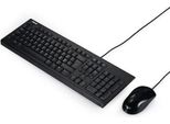 Asus U2000 Tastiera Mouse Incluso Casa/Ufficio Usb Qwerty Italiano Nero