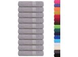 Vidaxl Asciugamani 10 Pz. Grigio 50X100 Cm 360 G/M² 100% Cotone