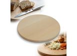 Tagliere Rotondo In Legno Da 25 Cm Per Tagliare Pizza, Formaggio, Snack, Legno Di Faggio