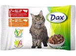 Dax Cat 4X100G Busta Manzo Con Pollame, Pollame Con Fegato