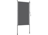 Aopunly Tenda Verticale A Rullo Per Esterni 120 X 270 Cm Tenda A Rullo Per Balconi Con Manovella Schermo Privacy Tenda Verticale Senza Foratura Protezione Solare Protezione Dal Vento Antracite