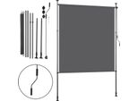 Tenda Verticale Jayseuw Tenda A Rullo Per Esterni 200 X 270 Cm Tenda A Rullo Per Balconi Con Manovella Schermo Privacy Tenda Verticale Senza Foratura Protezione Solare Protezione Dal Vento Antracite