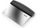 Raschietto Per Impasto Ibili-Professional, Acciaio Inox 18/10/Plastica, 16X12,5 Cm, Argento/Nero