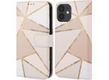 Cover Per Iphone 12 Pro/ Iphone 12 - Pelle Finta - Custodia Flip Flap Imoshion - Multicolore