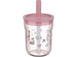 Mepal Kinder-Trinkglas Mio 250 Ml Mit Trinkhalm - Fairy Garden
