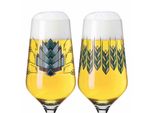 Ritzenhoff Bierglas 2Er-Set Brauchzeit F23, Andreas Preis, Kristallglas, 374 Ml, 6201001